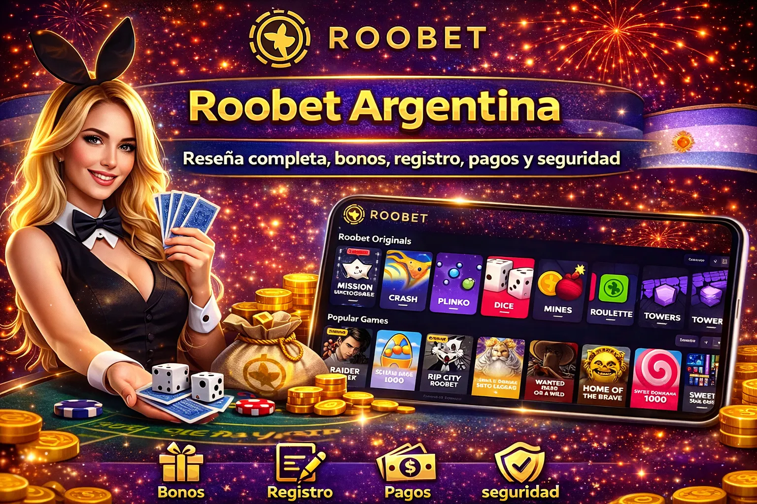 Roobet Argentina: reseña, bonos, pagos y seguridad